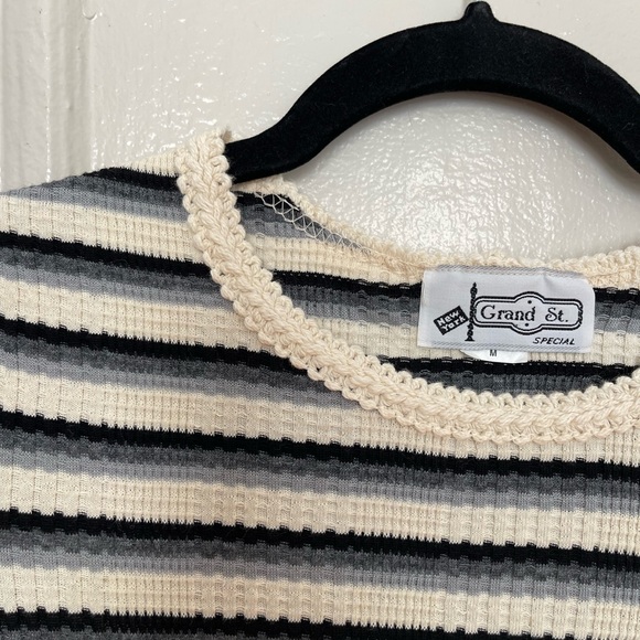 VINTAGE GRAND ST. summer dress, size: M, fits like a Small, 100% cotton - Picture 6 of 9